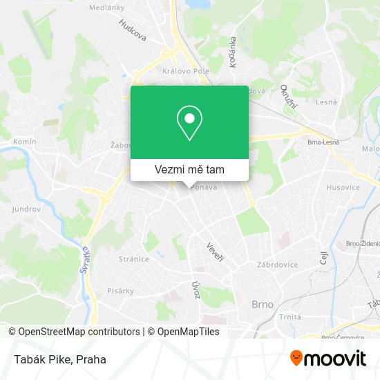 Tabák Pike mapa