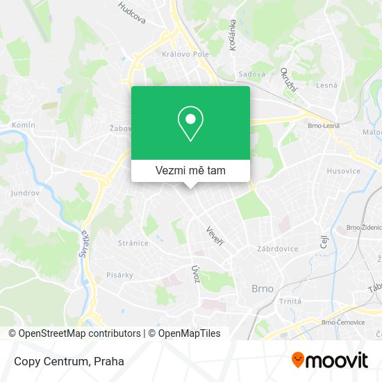 Copy Centrum mapa