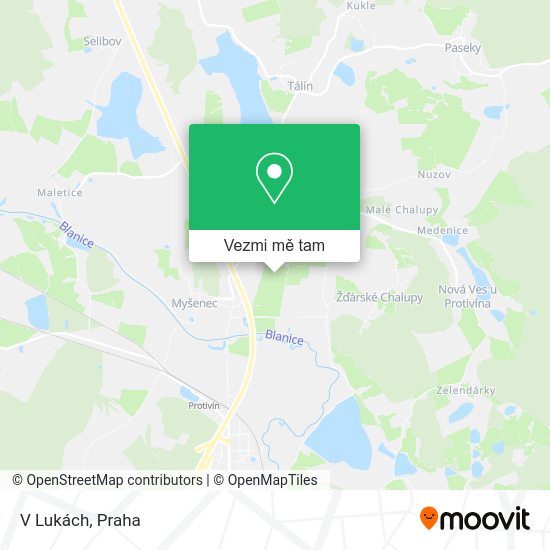 V Lukách mapa