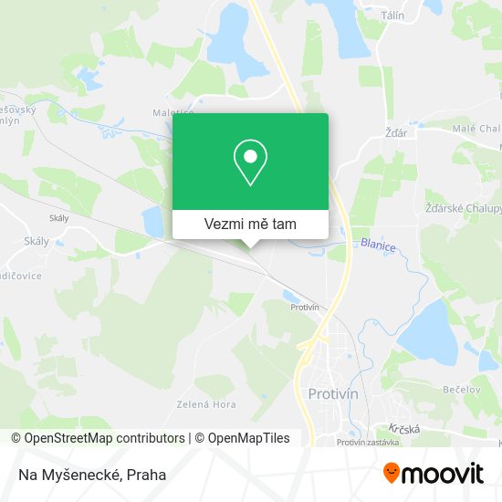 Na Myšenecké mapa