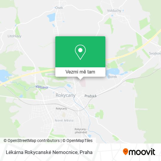 Lékárna Rokycanské Nemocnice mapa