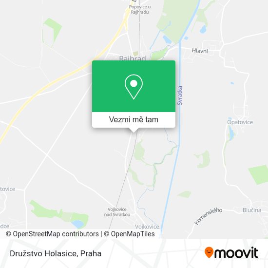 Družstvo Holasice mapa