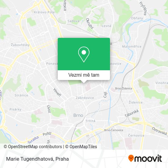 Marie Tugendhatová mapa