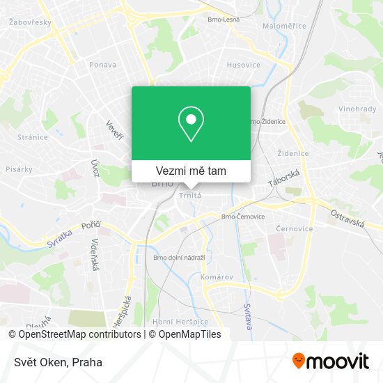 Svět Oken mapa