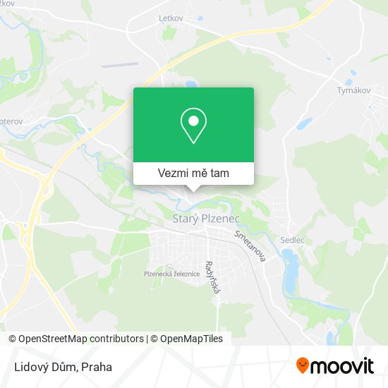 Lidový Dům mapa