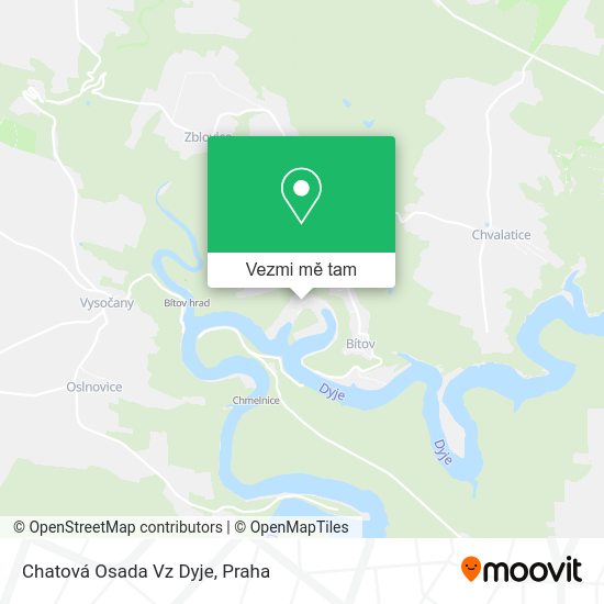 Chatová Osada Vz Dyje mapa