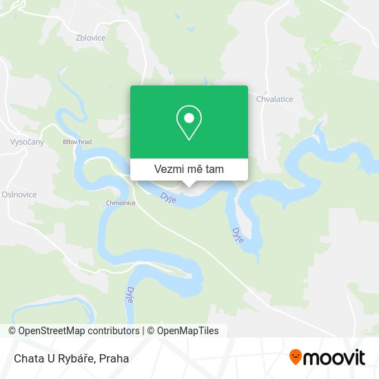 Chata U Rybáře mapa
