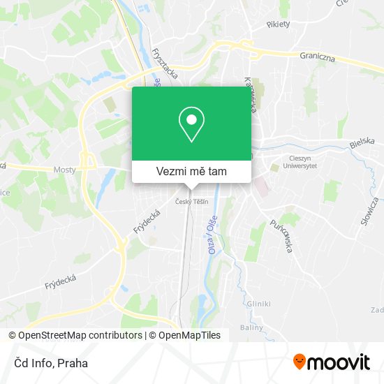 Čd Info mapa