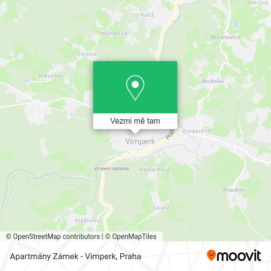 Apartmány Zámek - Vimperk mapa