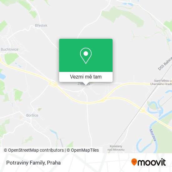 Potraviny Family mapa