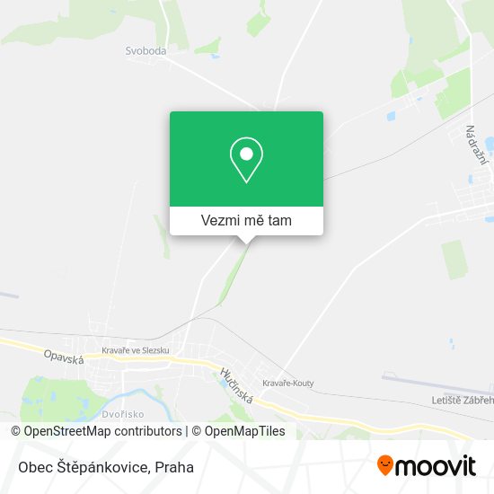 Obec Štěpánkovice mapa