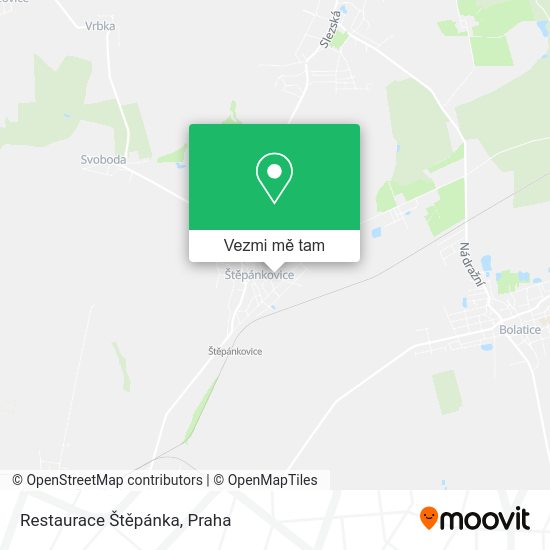 Restaurace Štěpánka mapa