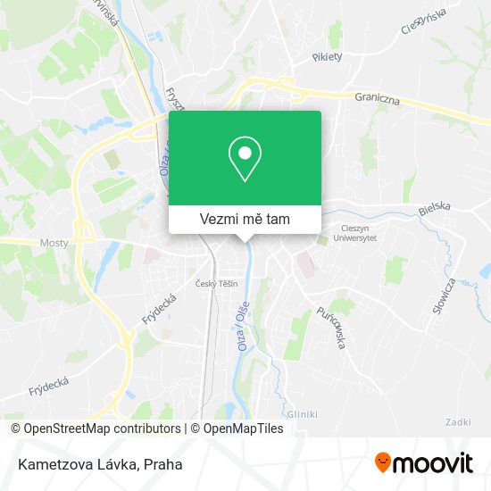 Kametzova Lávka mapa