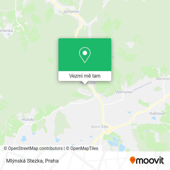 Mlýnská Stezka mapa