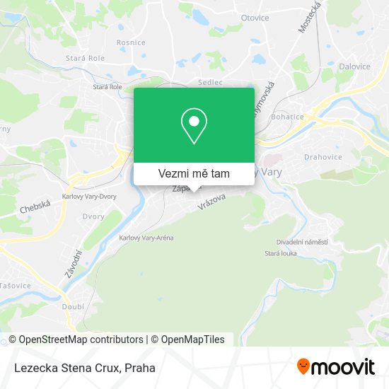 Lezecka Stena Crux mapa