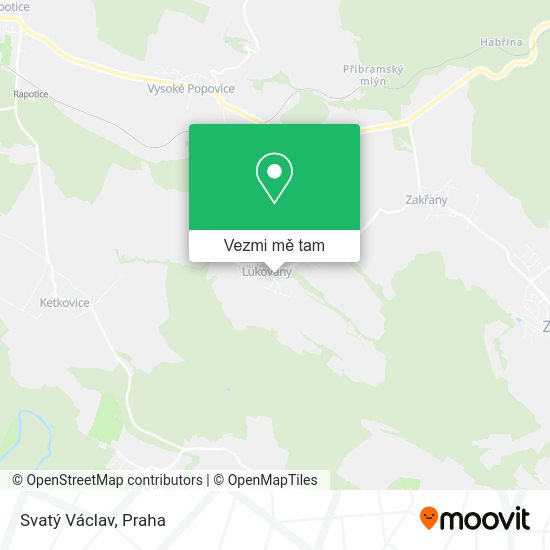Svatý Václav mapa