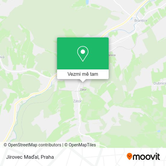 Jírovec Maďal mapa