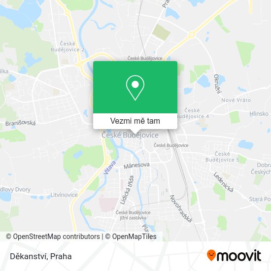 Děkanství mapa