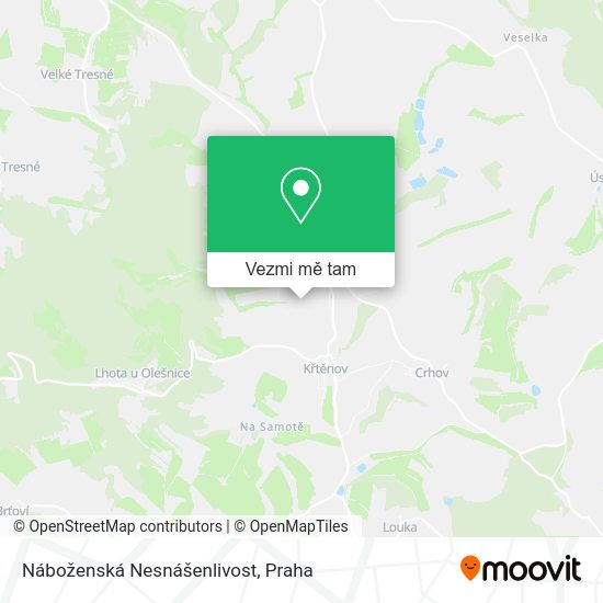 Náboženská Nesnášenlivost mapa