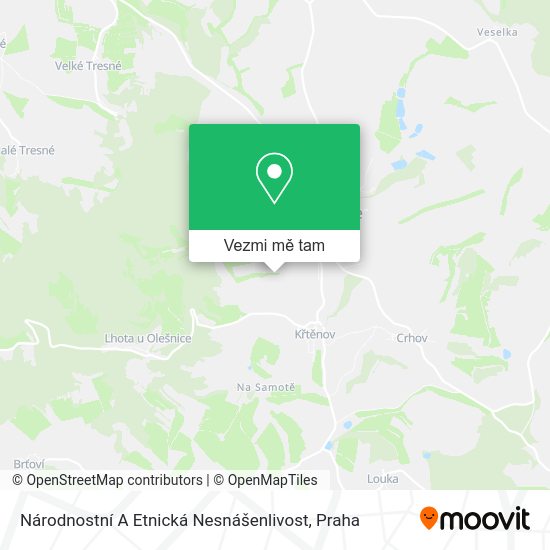 Národnostní A Etnická Nesnášenlivost mapa