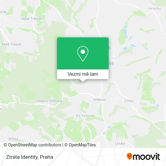 Ztráta Identity mapa