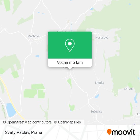 Svatý Václav mapa