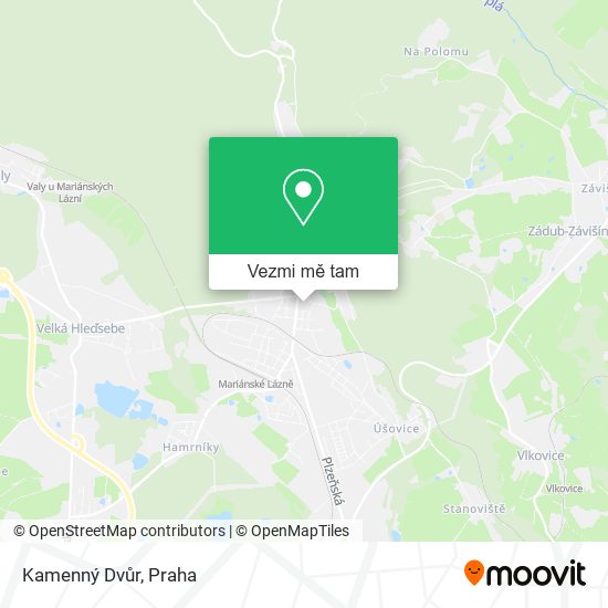 Kamenný Dvůr mapa