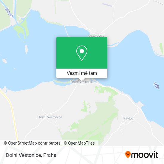 Dolni Vestonice mapa