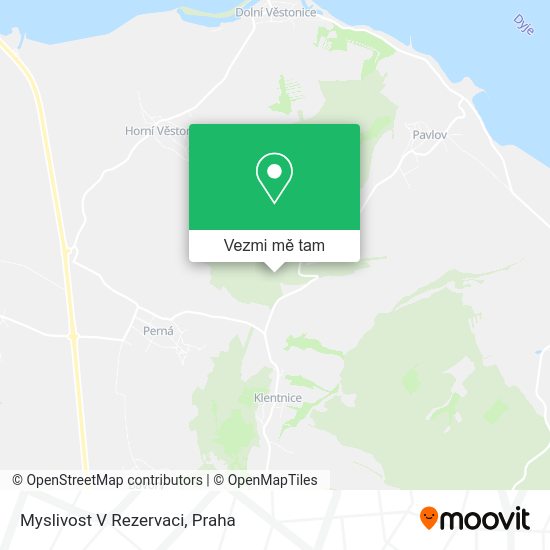 Myslivost V Rezervaci mapa