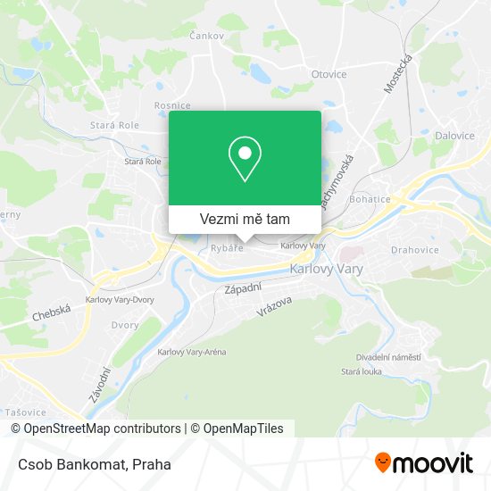 Csob Bankomat mapa