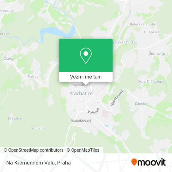 Na Křemenném Valu mapa