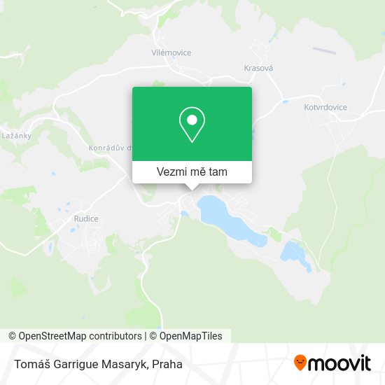 Tomáš Garrigue Masaryk mapa