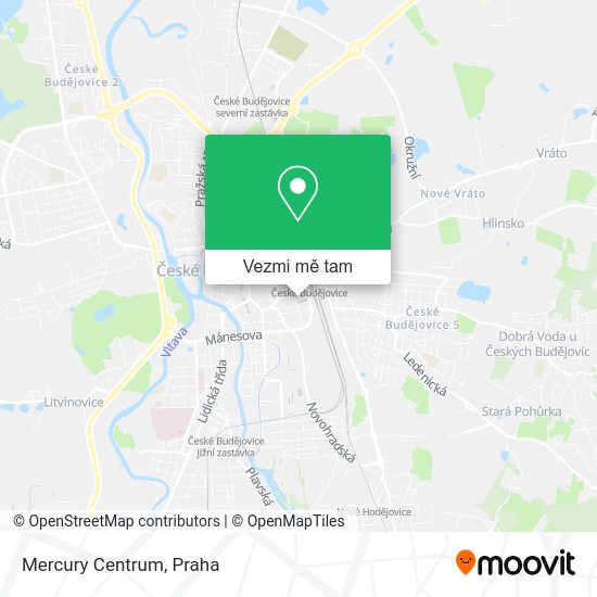 Mercury Centrum mapa