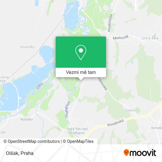 Olšák mapa
