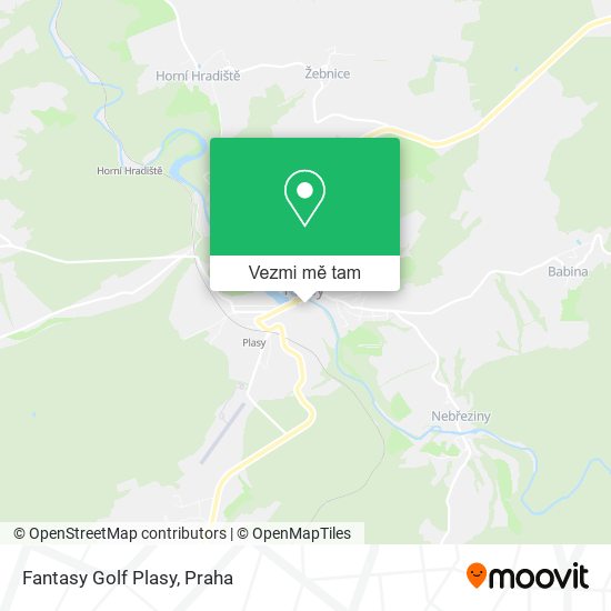 Fantasy Golf Plasy mapa