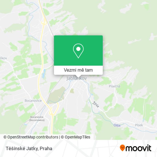 Těšínské Jatky mapa