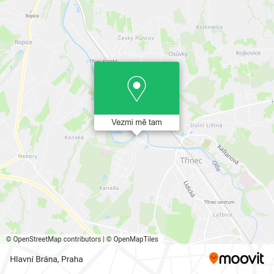 Hlavní Brána mapa