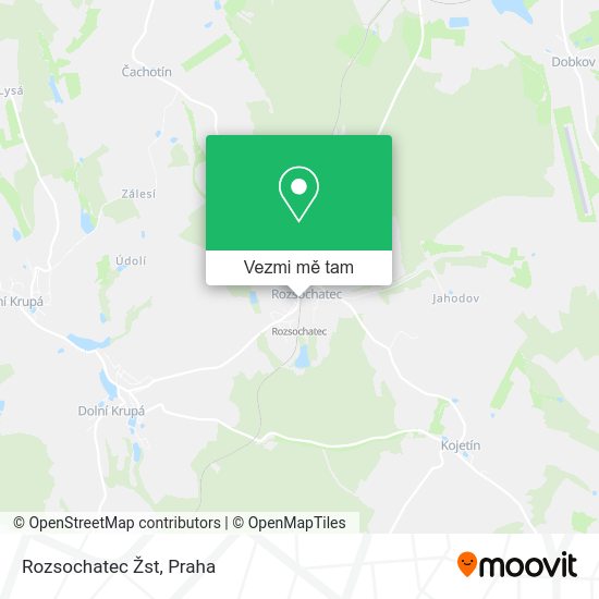 Rozsochatec Žst mapa