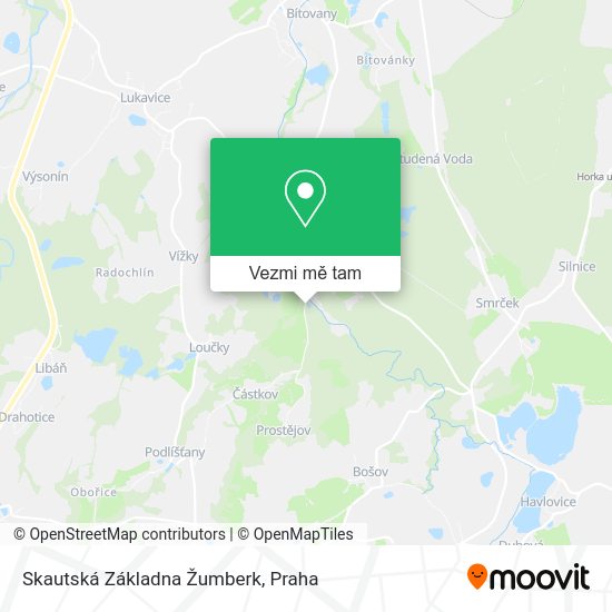 Skautská Základna Žumberk mapa