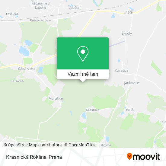 Krasnická Roklina mapa