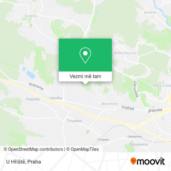 U Hřiště mapa