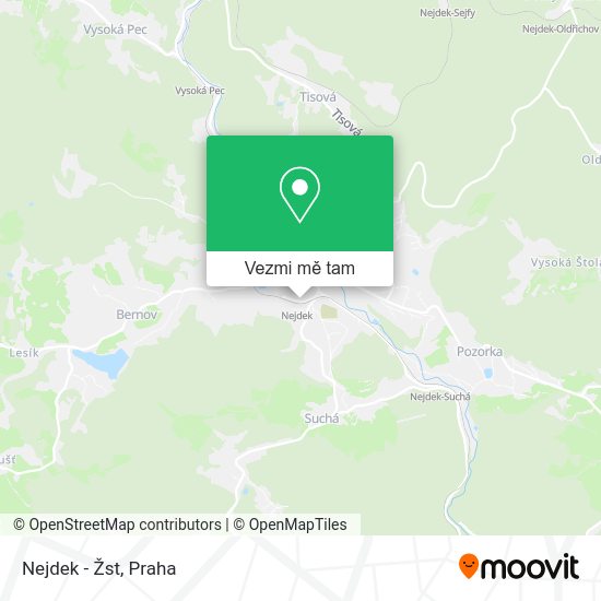 Nejdek - Žst mapa