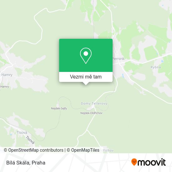Bílá Skála mapa