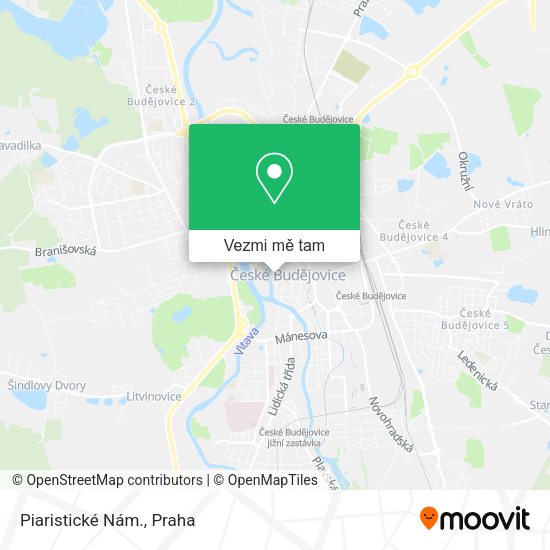 Piaristické Nám. mapa