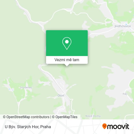 U Býv. Starých Hor mapa