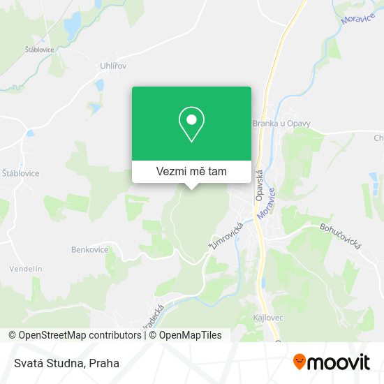 Svatá Studna mapa
