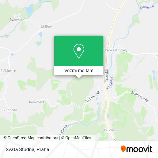 Svatá Studna mapa