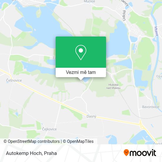 Autokemp Hoch mapa