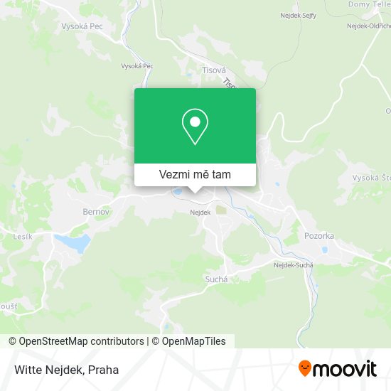 Witte Nejdek mapa