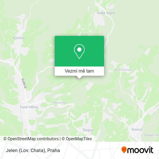 Jelen (Lov. Chata) mapa
